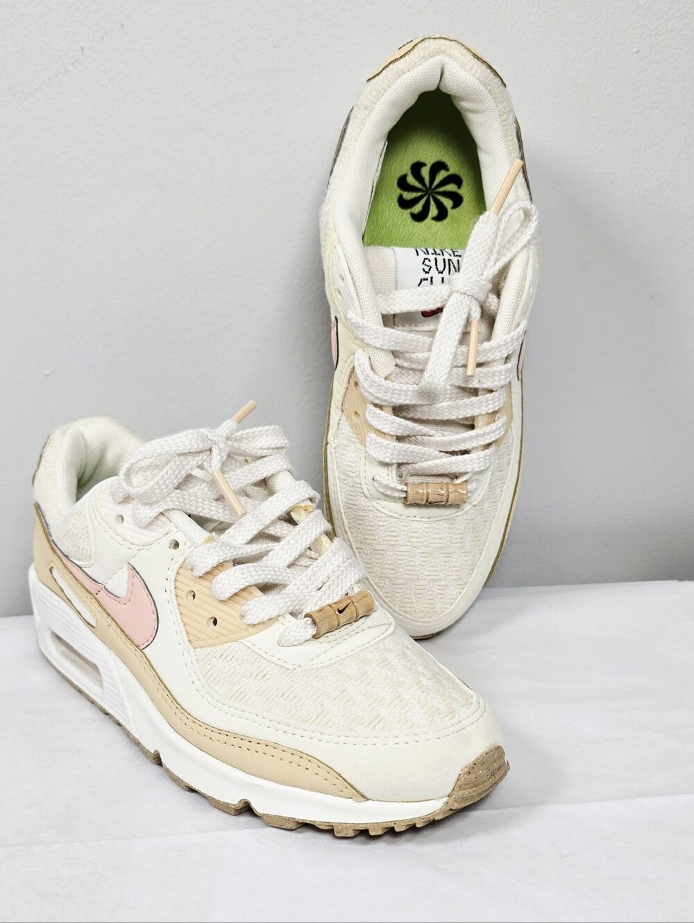 Nike Air Max 90 SE 'Sun Club - Sail Arctic Cream & Pink Size 5.5
